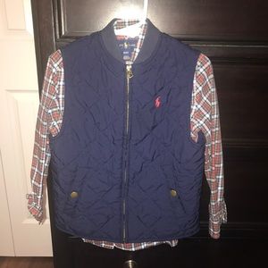 Polo Ralph Lauren Shirt w/ Quilted Vest- Size 4T
